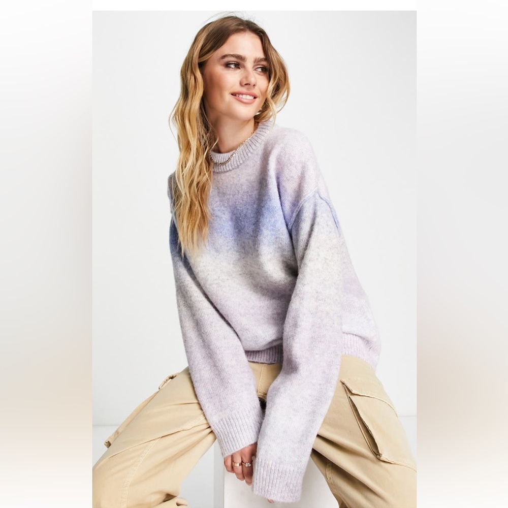 Topshop Ombré Striped Sweater